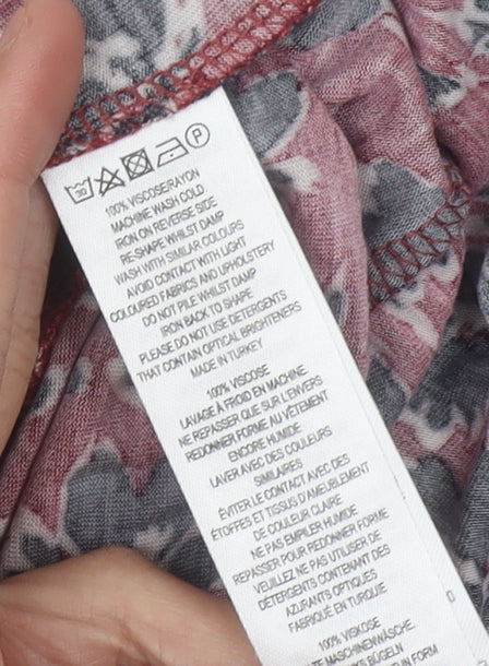 French Connection Women's Red Wrap Dress Size 6