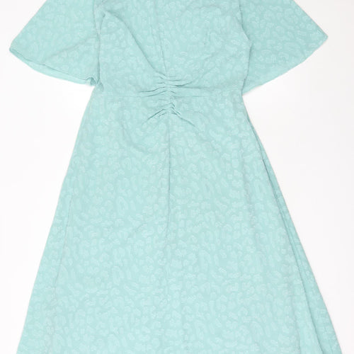 Marks and Spencer Women's Blue A-Line Midi Dress 14