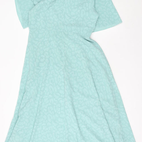 Marks and Spencer Women's Blue A-Line Midi Dress 14