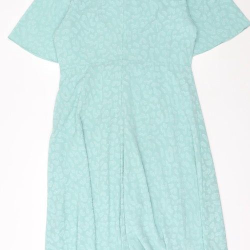 Marks and Spencer Women's Green Dress - Size 18