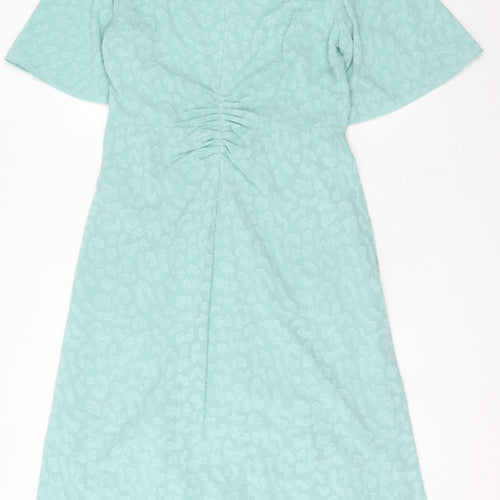 Marks and Spencer Midi Green Dress - Women's Size 14