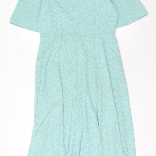 Marks and Spencer Midi Green Dress - Women's Size 14