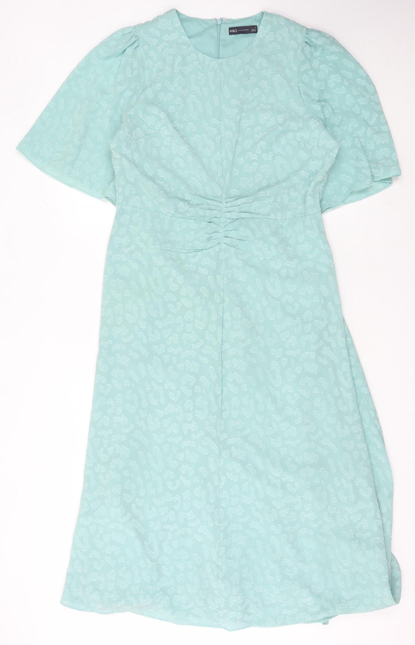 Marks and Spencer Women's Blue Animal Print Dress