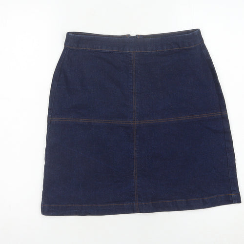 Matalan Women's Blue Denim Knee Length Pencil Skirt