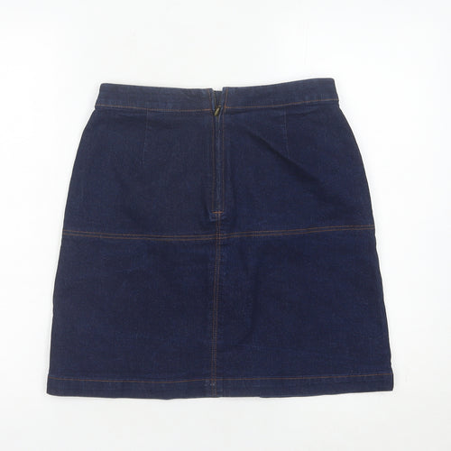 Matalan Women's Blue Denim Knee Length Pencil Skirt