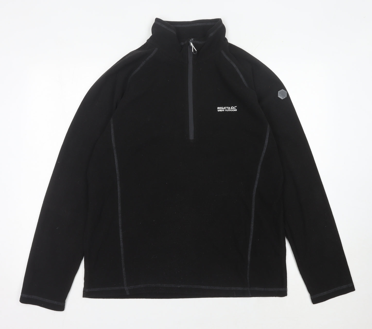 Regatta Men's Black Fleece Pullover Sweatshirt - L