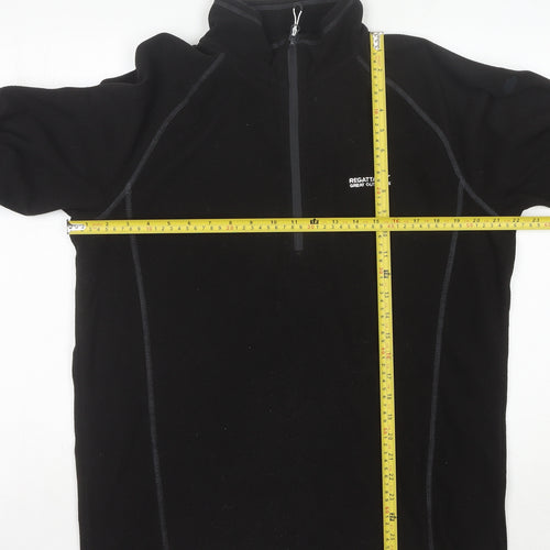 Regatta Men's Black Fleece Pullover Sweatshirt - L