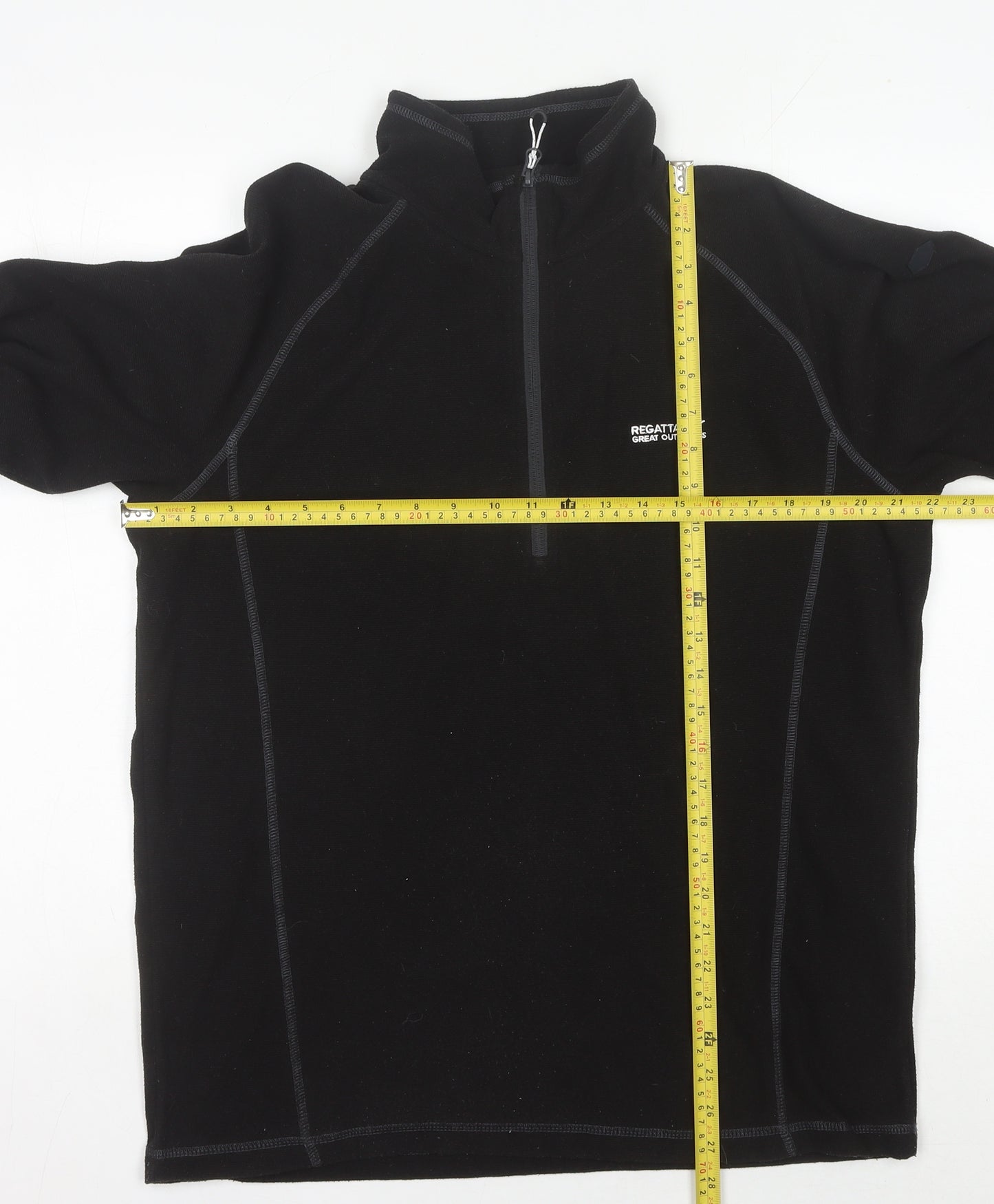 Regatta Men's Black Fleece Pullover Sweatshirt - L