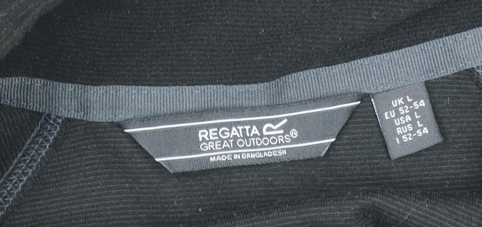 Regatta Men's Black Fleece Pullover Sweatshirt - L