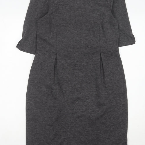 Banana Republic Women's Grey Sheath Dress Size 10