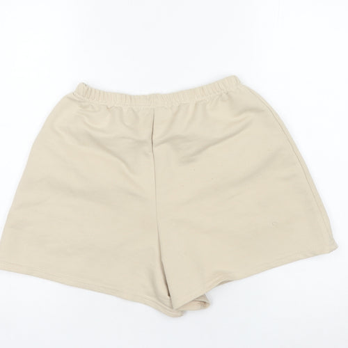 PrettyLittleThing Women's Beige Cargo Shorts Size 8