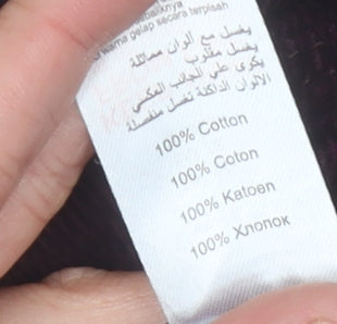 New Look Women's Purple Cotton Corduroy Skirt - Size 10