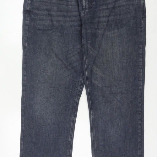 F&F Men's Straight Blue Jeans 38W 32L Regular Fit