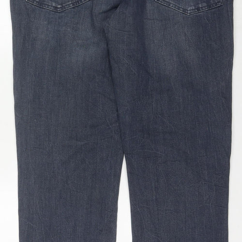 F&F Men's Straight Blue Jeans 38W 32L Regular Fit