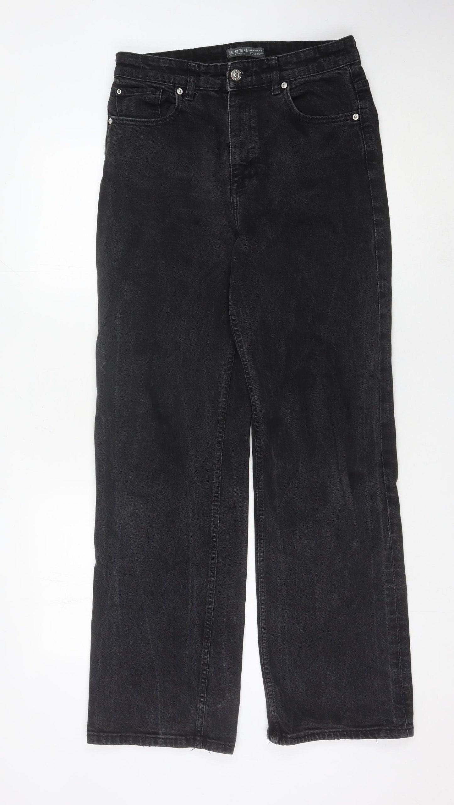Primark Women's Black Straight Jeans Size 14