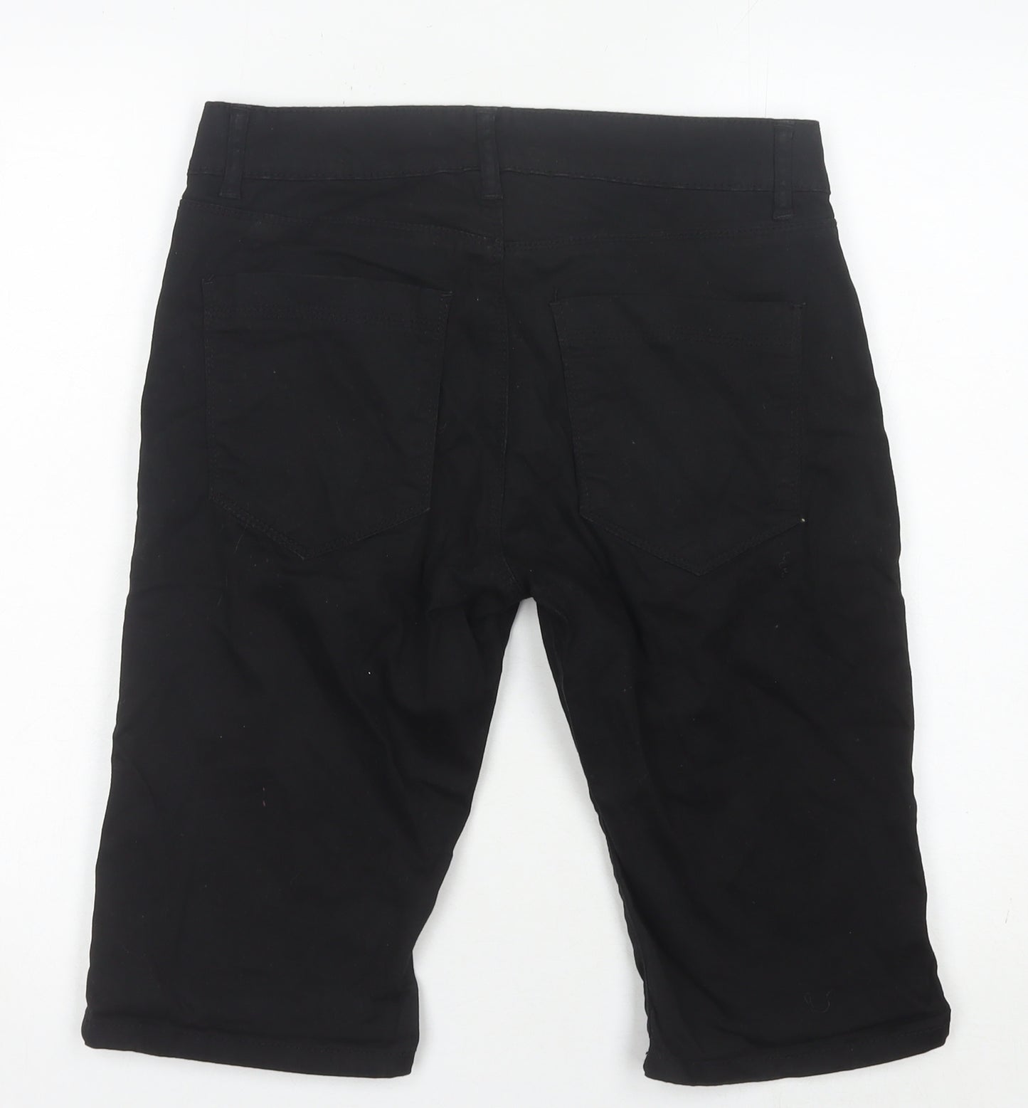 ZEENZO Men's Black 30 Shorts, Casual Cotton Blend