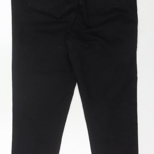 AVA Women's Black Regular Fit Jeans Size 16