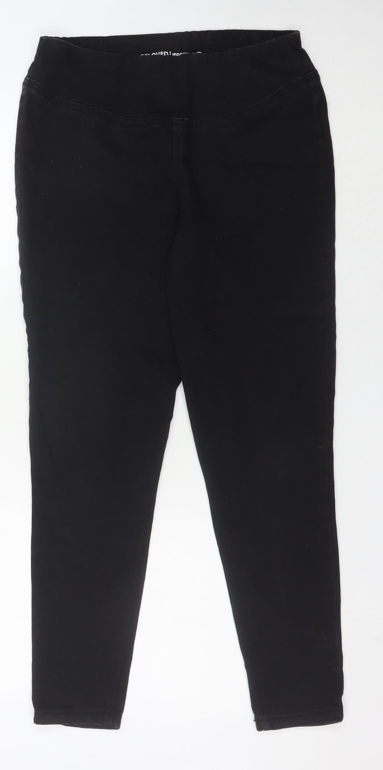 Beloved Women's Black Jeggings Size 10 Mid Waist