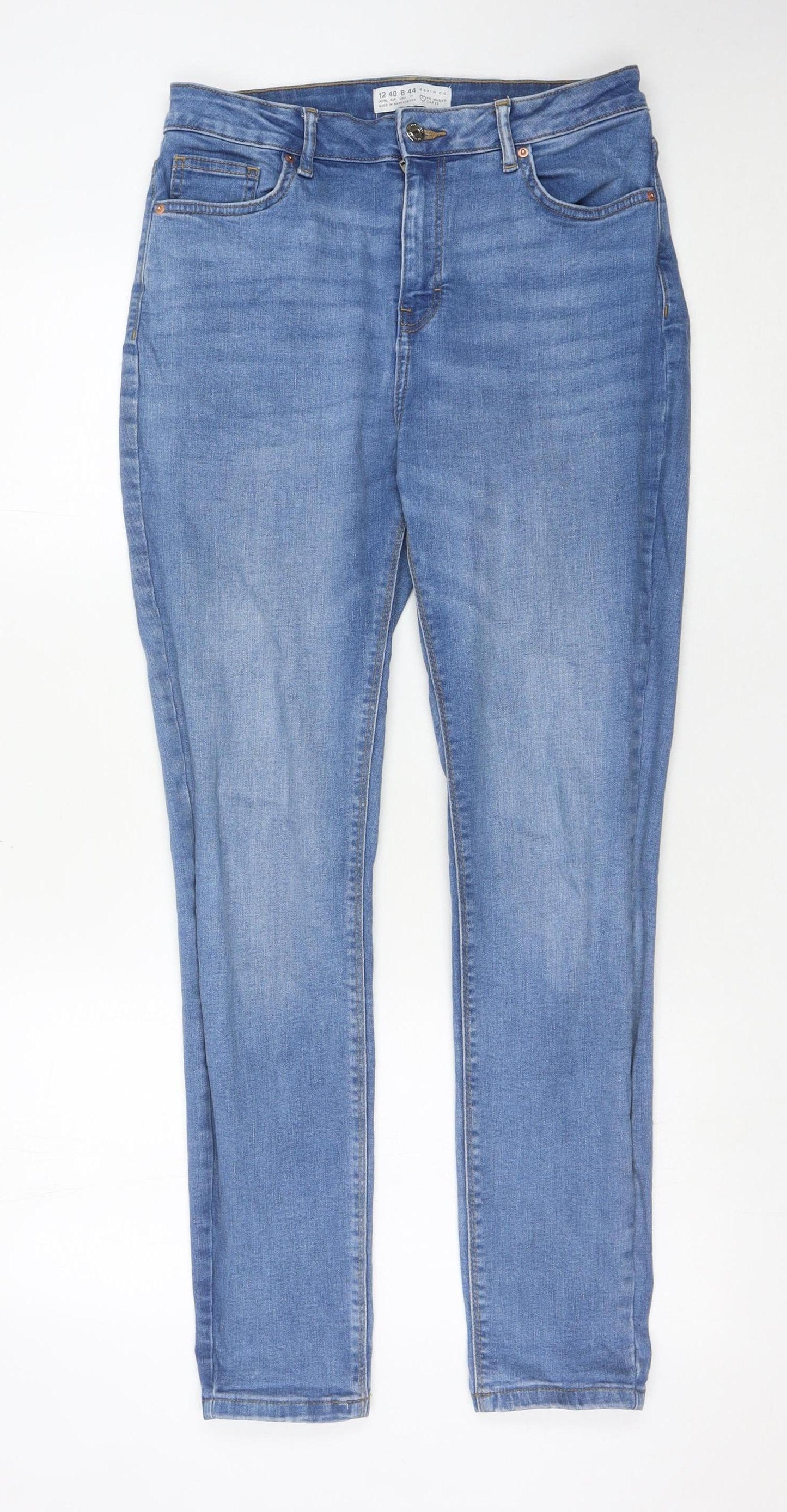 Primark Women's Blue Skinny Jeans Size 12
