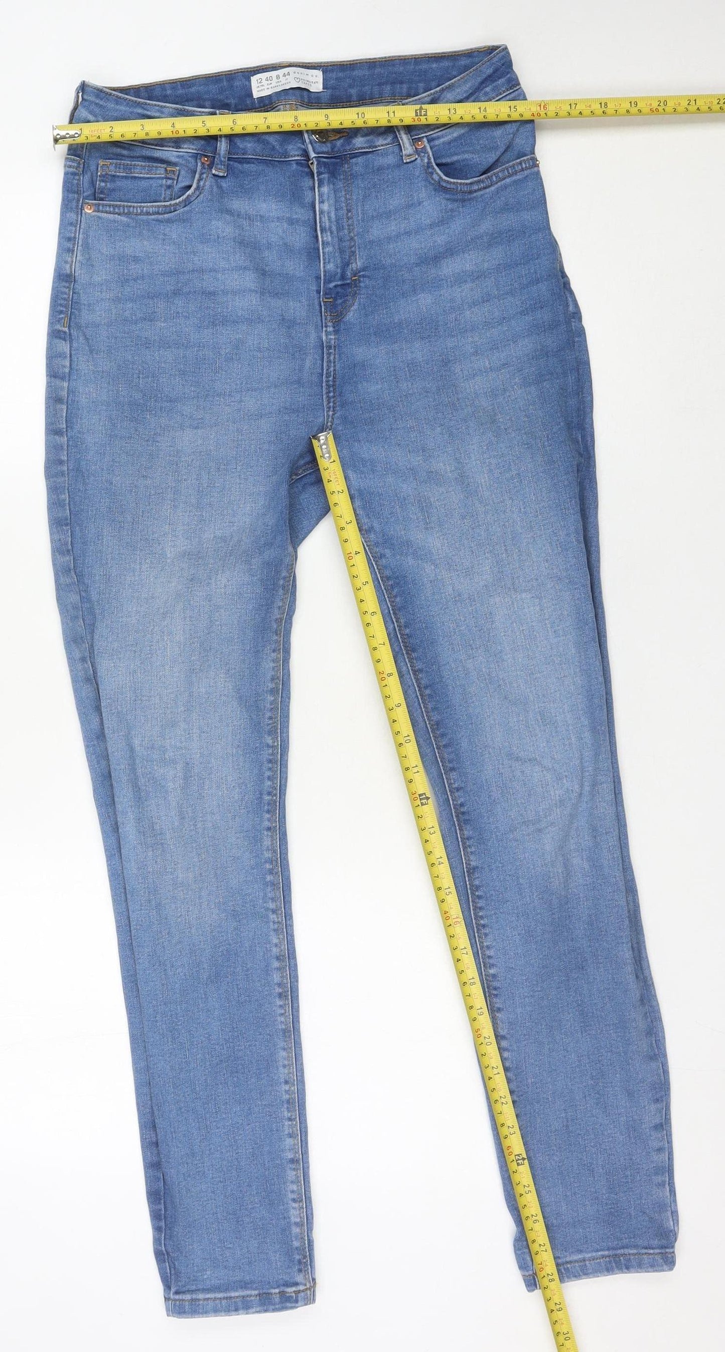 Primark Women's Blue Skinny Jeans Size 12