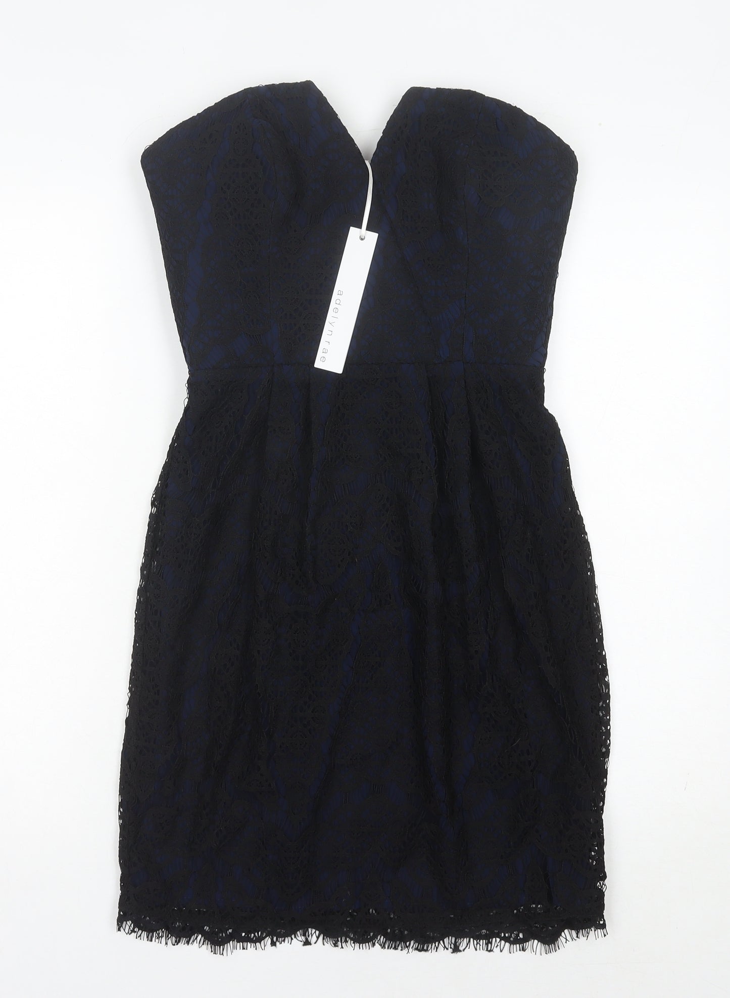 Adelyn Rae Women's Black Sheath Strapless Dress, Size S