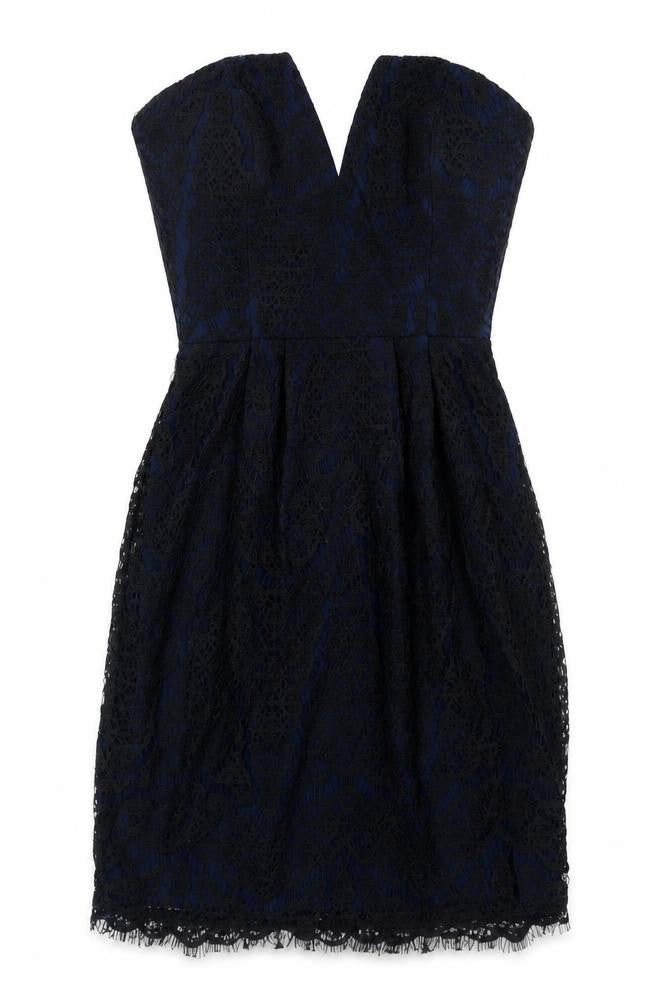 Adelyn Rae Women's Black Sheath Strapless Dress, Size S