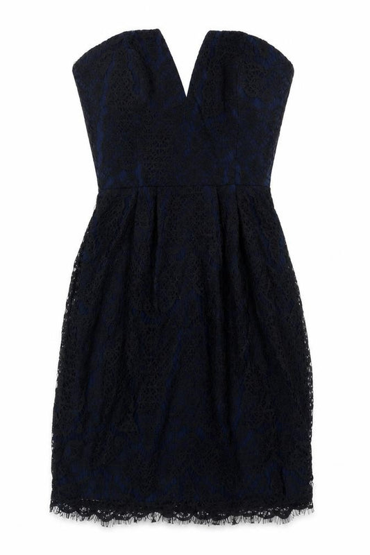 Adelyn Rae Women's Black Sheath Strapless Dress, Size S