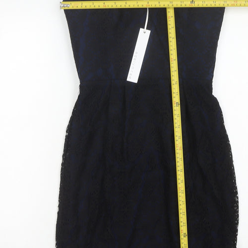 Adelyn Rae Women's Black Sheath Strapless Dress, Size S