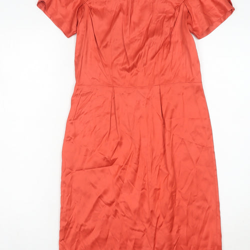 Banana Republic Women's Red Sheath Dress Size 4P