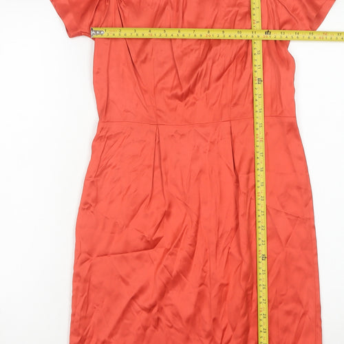 Banana Republic Women's Red Sheath Dress Size 4P