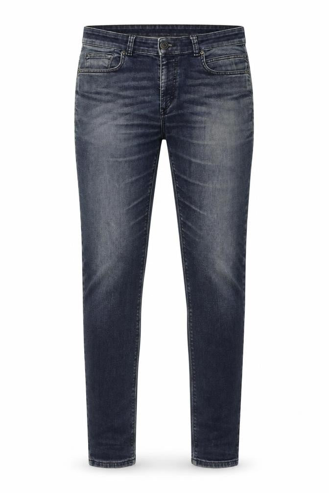 Front view of Easy Men's Blue Skinny Jeans -, size 32, - Comfort Fit