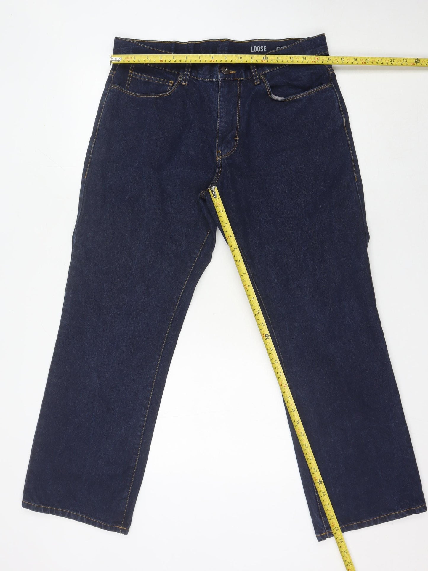 F&F Men's Blue Straight Jeans - Size 36 Relaxed Fit