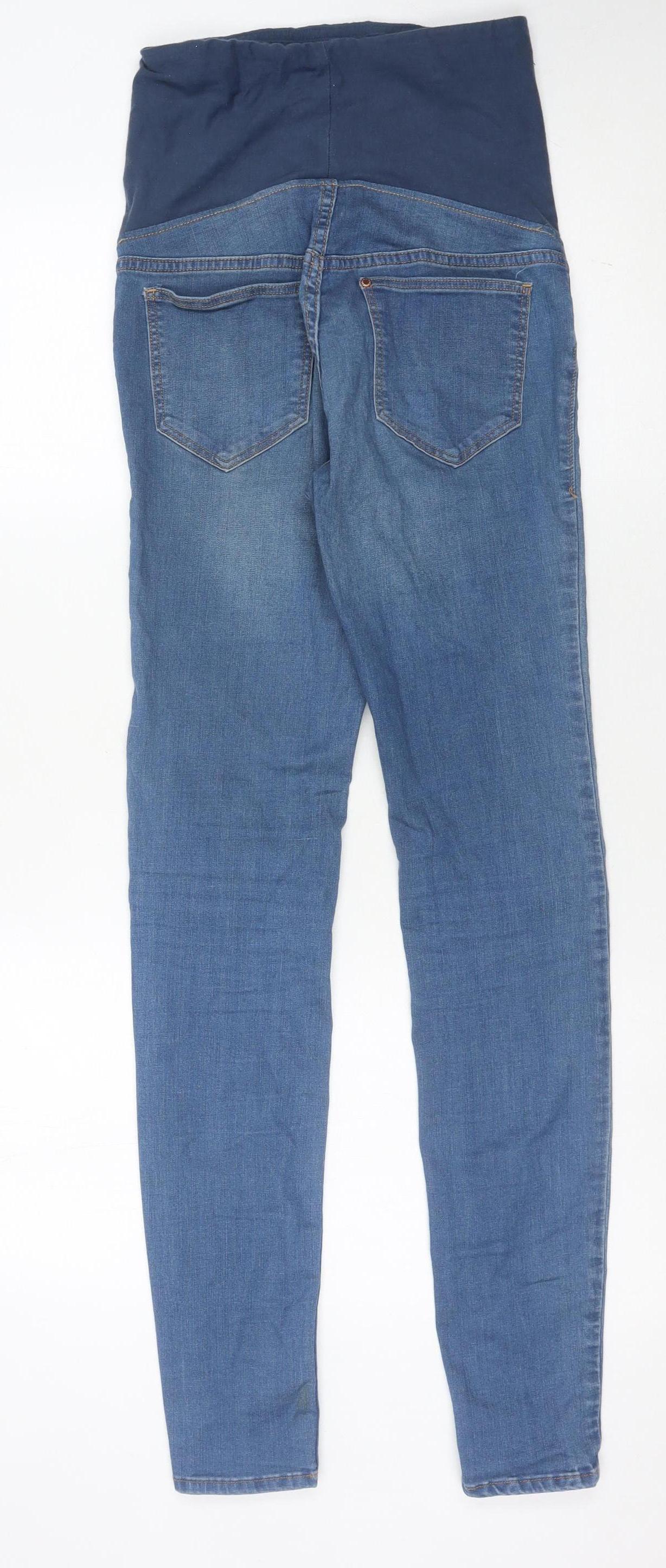 H&M Women's Blue Skinny Maternity Jeans Size 6