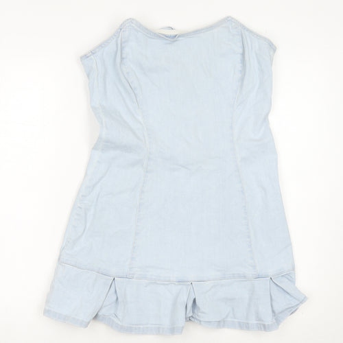 AsYou Women's Blue Short Denim Sheath Dress Size 12