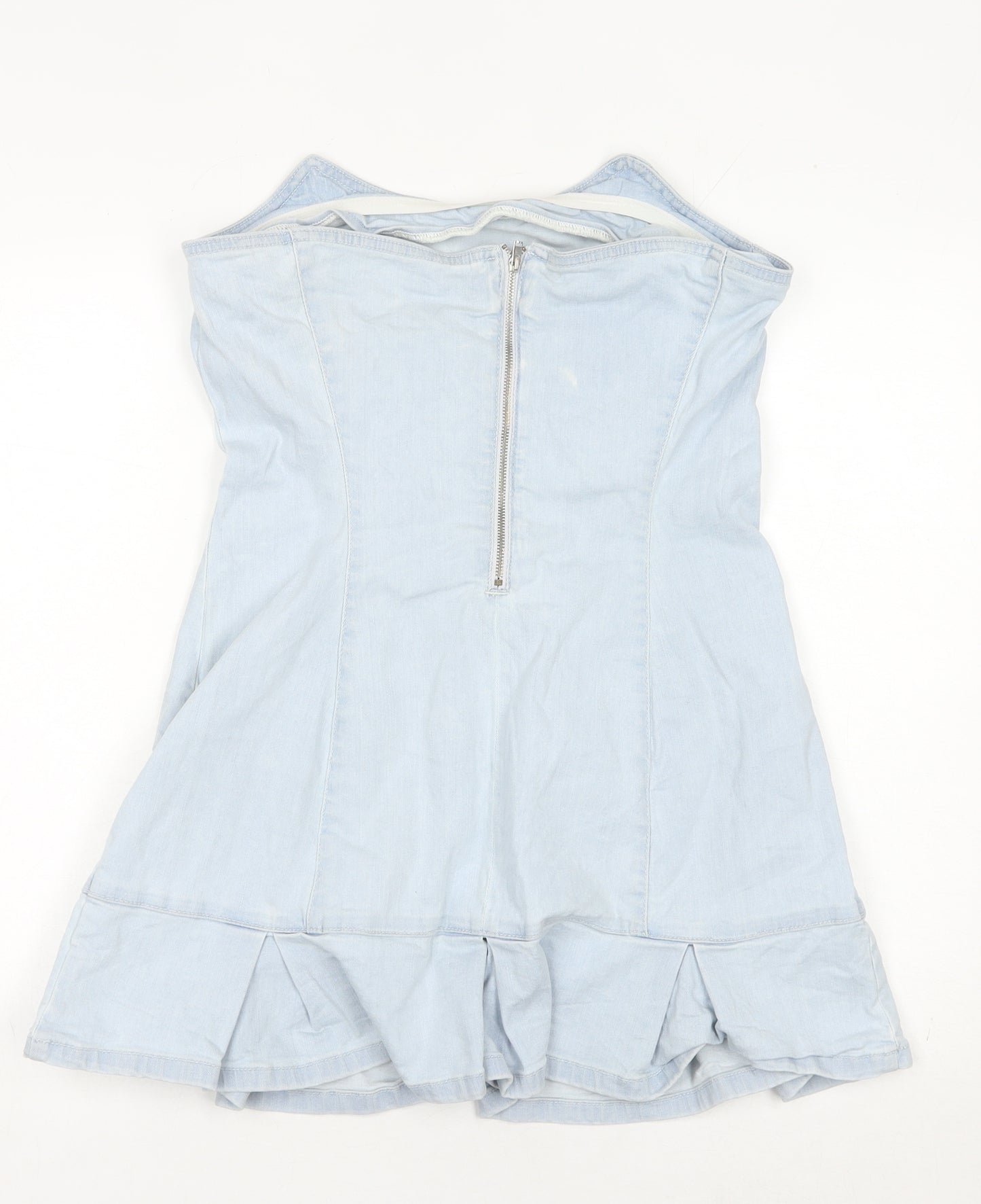 AsYou Women's Blue Short Denim Sheath Dress Size 12