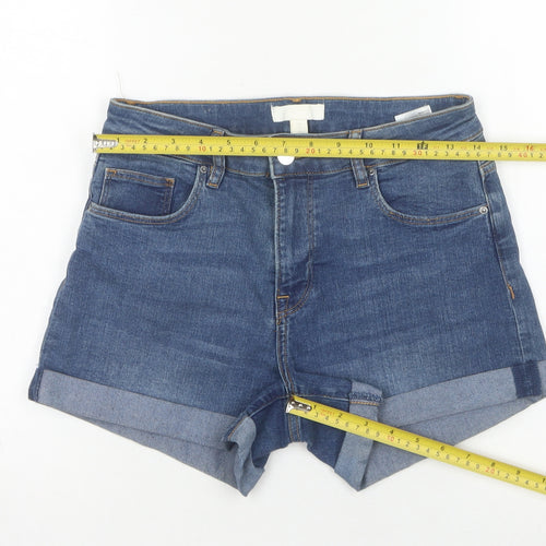 H&M Women's Denim Shorts Blue Size 8