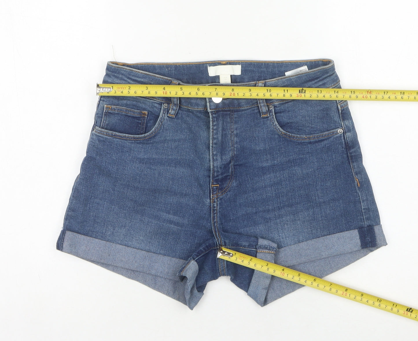 H&M Women's Denim Shorts Blue Size 8