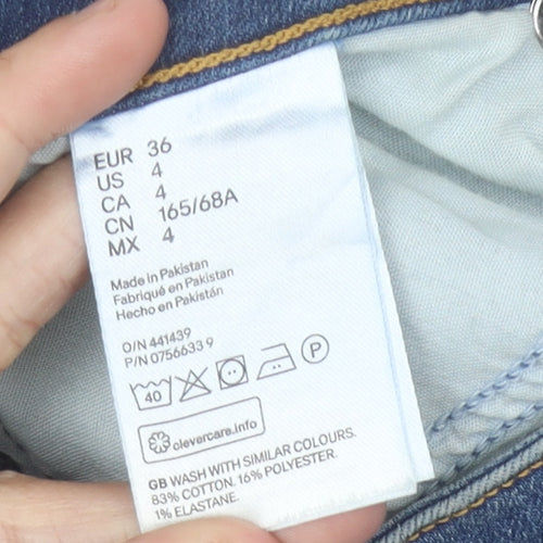 H&M Women's Denim Shorts Blue Size 8