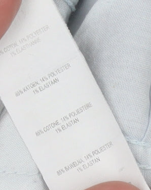 Primark Women's Blue Slim Distressed Jeans Size 14