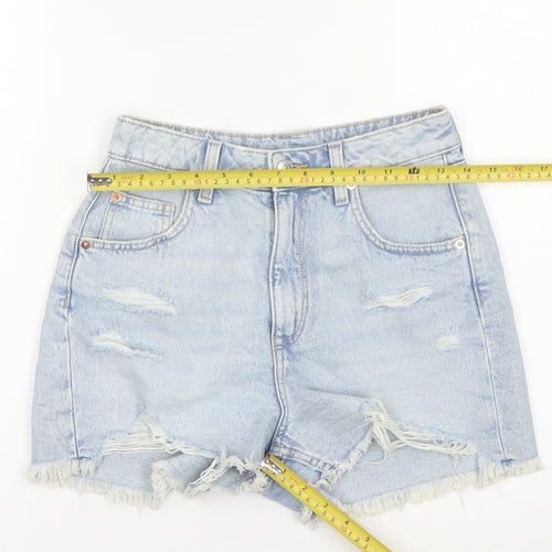 H&M Women's Blue Cut-Off Denim Shorts Size 6