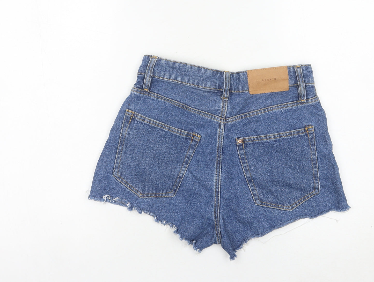 H&M Women's Blue Denim Cut-Off Shorts Size 8