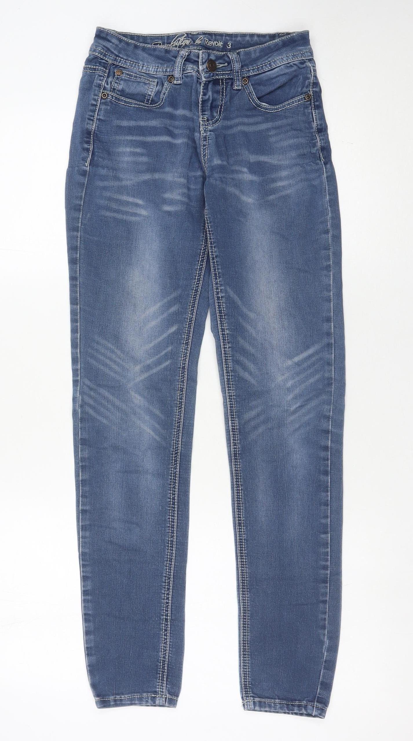 Revolution & Revolt Women's Blue Straight Jeans