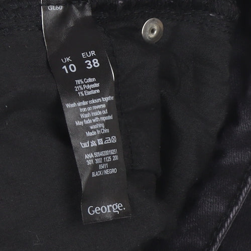 George Women's Black Skinny Jeans UK Size 10