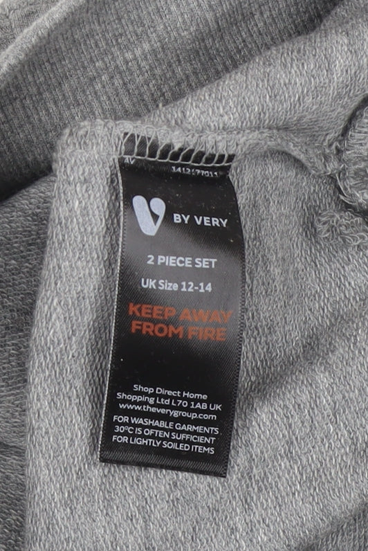 Very Grey Floral Sweatshirt Women’s L Pullover