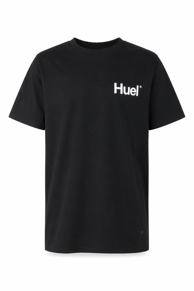Front view of Gildan Men's Black M Logo Crew Neck T-Shirt