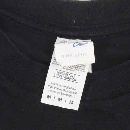 Gildan Men's Black M Logo Crew Neck T-Shirt