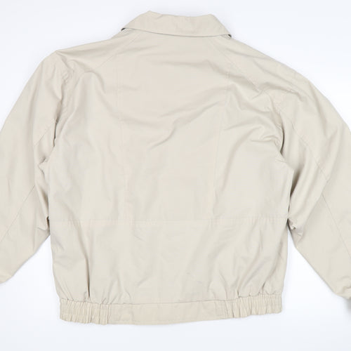 C&A Men's Beige Bomber Jacket Large Casual