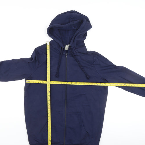 ASOS Women's Blue Full Zip Hoodie UK 10