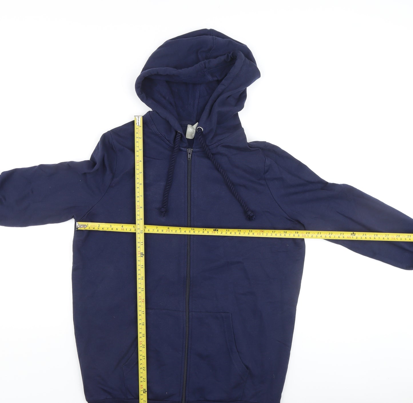 ASOS Women's Blue Full Zip Hoodie UK 10