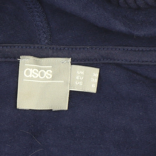 ASOS Women's Blue Full Zip Hoodie UK 10